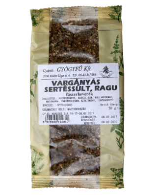 Vargányás Sertéssült, Ragu Fűszerkeverék 50 g Vargányás Sertéssült, Ragu Fűszerkeverék 50 g