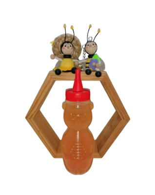 Vegyes virágméz maci 250 g - Gódor Méhészet