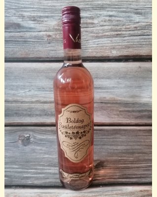 Boldog Születésnapot! parafacímkés száraz rosébor 0,75l