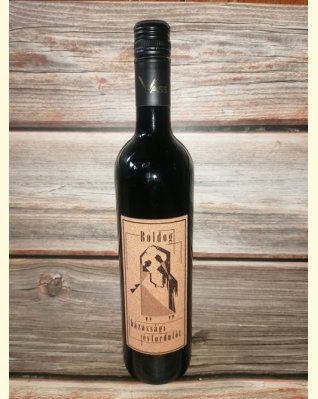 Házassági évfordulóra parafacímkés száraz vörösbor 0,75l