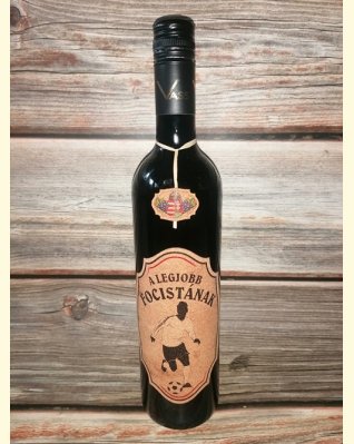 A legjobb focistának parafacímkés száraz vörösbor 0,75l