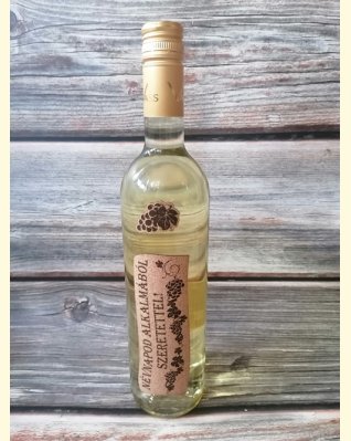 Névnapod Alkalmából Szeretettel! parafacímkés száraz fehérbor 0,75l