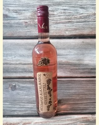 Névnapod Alkalmából Szeretettel! parafacímkés száraz rosébor 0,75l