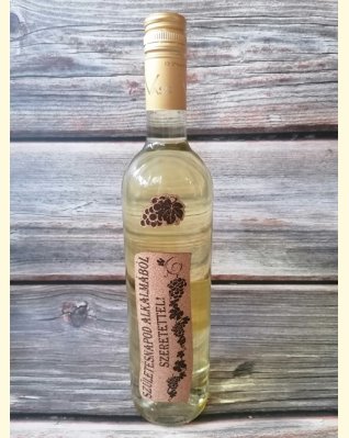 Születésnapod alkalmából szeretettel! parafacímkés száraz fehérbor 0,75l