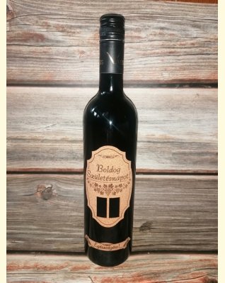 Boldog Születésnapot! számos parafacímkés száraz vörösbor 0,75l