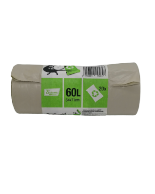 Szemeteszsák újrahasznosított műanyagból 60 l